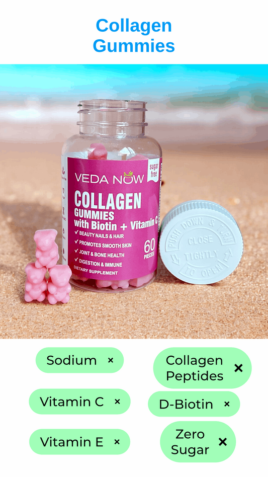 Collagen Gummies with Biotin & Vitamin C | Veda Now